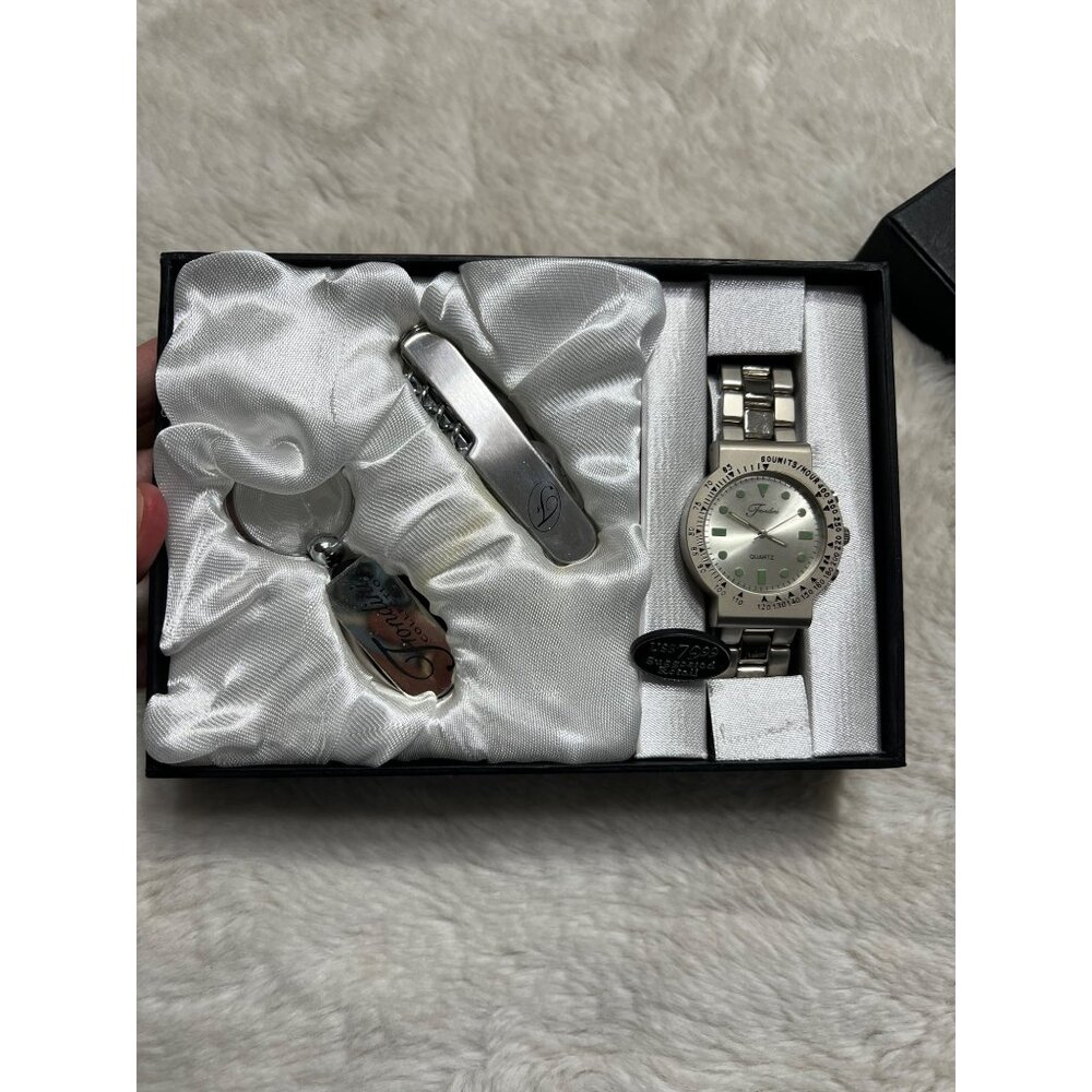 Fondini Collection Mens stainless steel watch